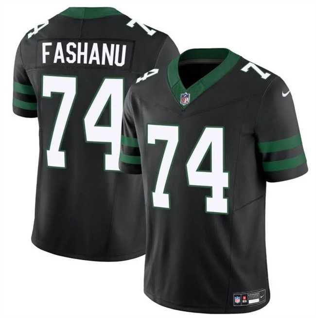 Men & Women & Youth New York Jets #74 Olu Fashanu Black 2024 F.U.S.E Vapor Untouchable Limited Stitched Jersey->new york jets->NFL Jersey